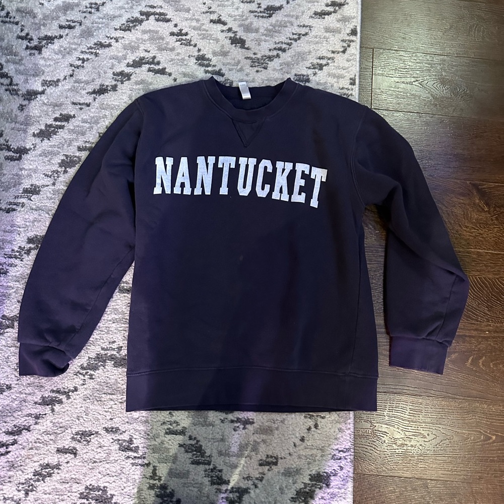 Nantucket Navy Crew Neck Sweatshirt